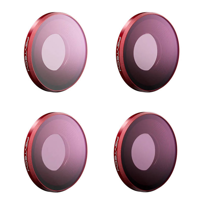 PGYTECH P-32C-012 ND-Filterset (ND8, ND16, ND32, ND64) für DJI Osmo Action 3
