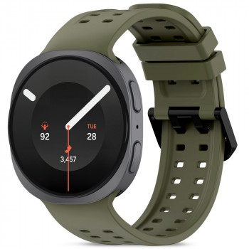 Tech-Protect Silikon-Air-Armband für Samsung Galaxy Watch 8 / 9 / Classic 40 / 44 / 46 mm, Olive Green