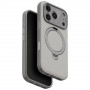 UNIQ Elix Hülle für Apple iPhone 18 Pro / 17 Pro, 360° drehbarer Kickstand, hellgrau