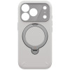 UNIQ Elix Hülle für Apple iPhone 18 Pro / 17 Pro, 360° drehbarer Kickstand, hellgrau