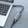 Ugreen CM199 USB-C-auf-RJ45-Gigabit-Ethernet-Netzwerkadapter, 1000 Mbps, grau