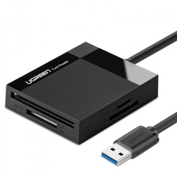 Ugreen CR125 USB 3.0 Kartenleser, SD / microSD / CF / MS, schwarz
