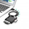 Ugreen CR125 USB 3.0 Kartenleser, SD / microSD / CF / MS, schwarz