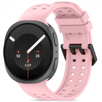 Tech-Protect Silikon-Air-Armband für Samsung Galaxy Watch 8 / 9 / Classic 40 / 44 / 46 mm, Powder Pink
