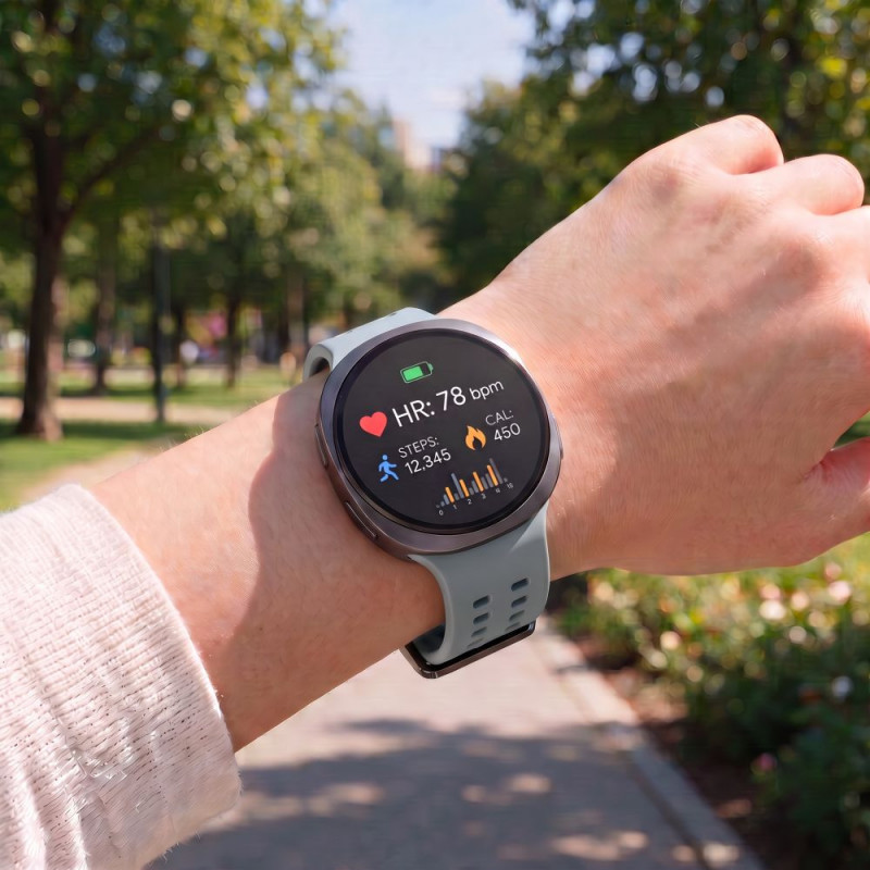 Tech-Protect Silikon-Air-Armband für Samsung Galaxy Watch 8 / 9 / Classic 40 / 44 / 46 mm, Mist Grey