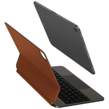 UNIQ Venno Pro Magnetic Smart Hülle mit Tastatur für Apple iPad Air 11 2024/2025, iPad Air 10.9 2022/2020, iPad Pro 11 2022/2021, caramel