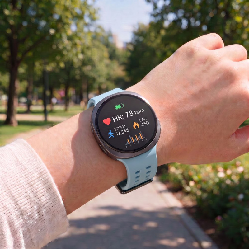 Tech-Protect Silikon-Air-Armband für Samsung Galaxy Watch 8 / 9 / Classic 40 / 44 / 46 mm, Baby Blue