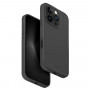 UNIQ Lino Hue Hülle für Apple iPhone 16 Pro, Magclick Charging, charcoal grey