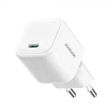 Joyroom TCG08 (JR-TCG08) GaN-Reiseladegerät, USB-C, 20W, PD 3.0, QC 3.0, weiß