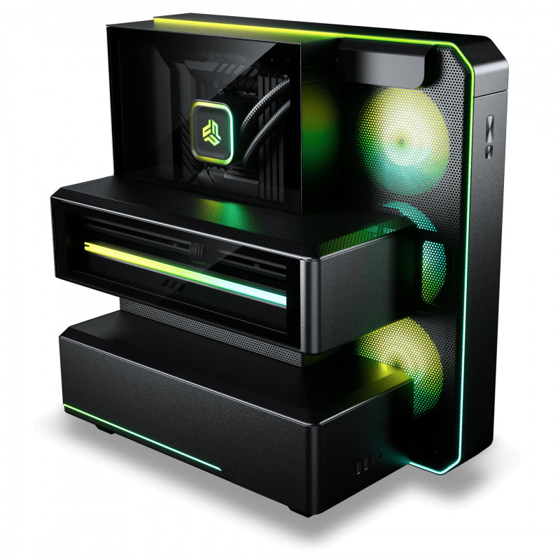Phanteks EX5 Midi-Tower-PC-Gehäuse, ATX, Direct Cooling, Schwarz