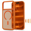Tech-Protect Magmat MagSafe CC Hülle für Apple iPhone 17 Pro Max / 18 Pro Max, Mattschwarz Cosmic Orange