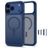 Tech-Protect Magmat MagSafe CC Hülle für Apple iPhone 17 Pro / 18 Pro, Mattschwarz-Blau