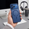 Tech-Protect Magmat MagSafe CC Hülle für Apple iPhone 17 Pro / 18 Pro, Mattschwarz-Blau