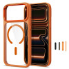 Tech-Protect Magmat MagSafe CC Hülle für Apple iPhone 17 Pro Max / 18 Pro Max, Cosmic Orange / clear