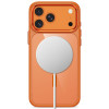 Tech-Protect Magmat MagSafe CC Hülle für Apple iPhone 17 Pro Max / 18 Pro Max, Cosmic Orange / clear