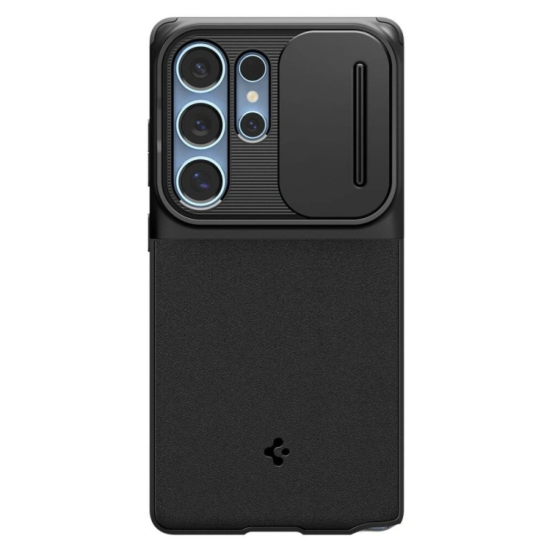 Spigen Optik Armor Hülle für Samsung Galaxy S25 Ultra, Schwarz
