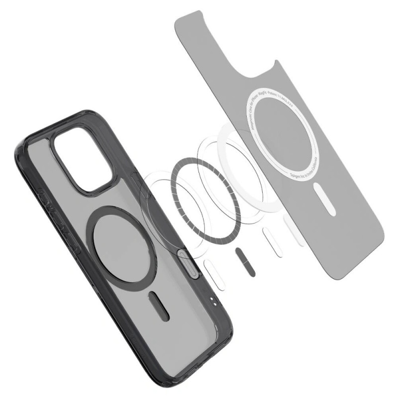Spigen Ultra Hybrid T Mag MagSafe Hülle für Apple iPhone 16 Pro, Frost Black