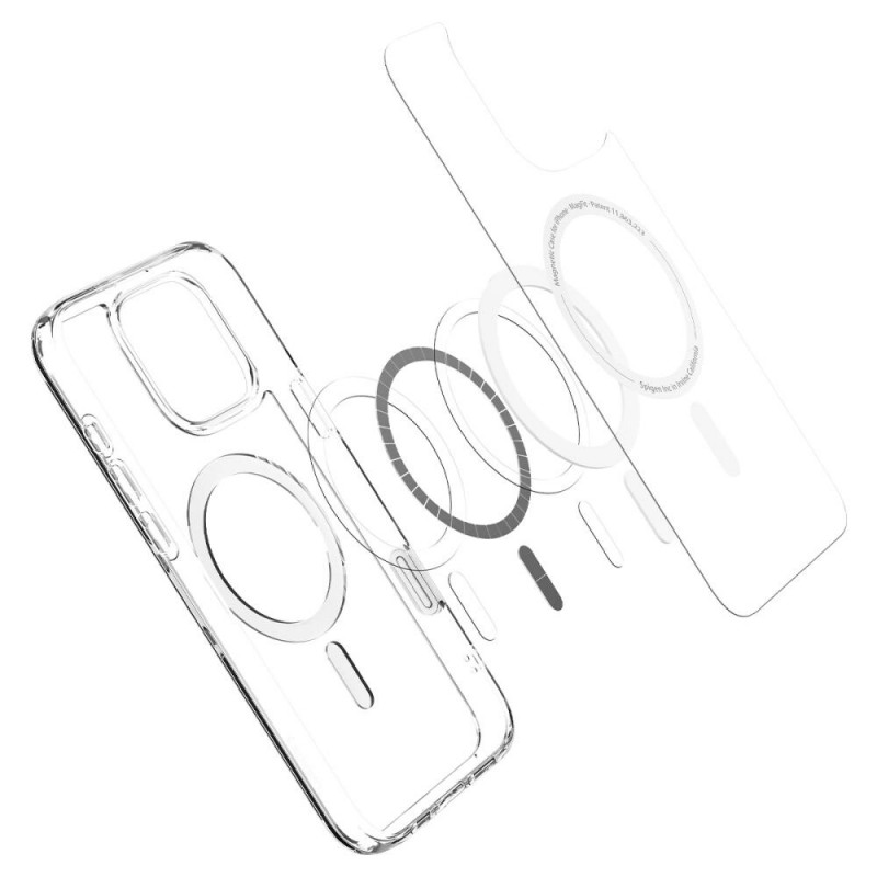 Spigen Ultra Hybrid T Mag MagSafe Hülle für Apple iPhone 16 Pro, Weiß