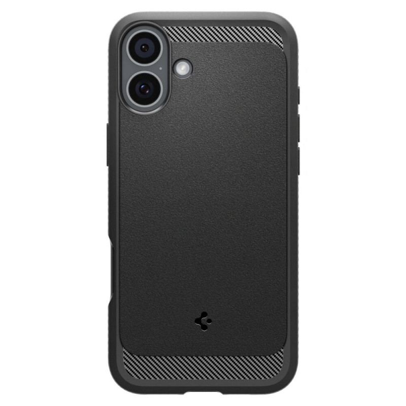 Spigen Rugged Armor Mag MagSafe Hülle für Apple iPhone 16, Mattschwarz
