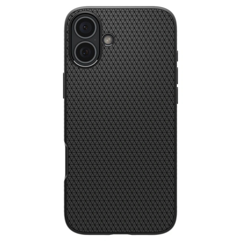 Spigen Liquid Air Hülle für Apple iPhone 16, Mattschwarz