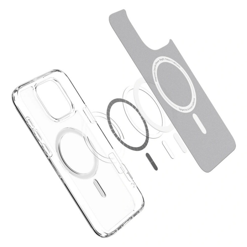 Spigen Ultra Hybrid Mag MagSafe Hülle für Apple iPhone 16 Pro, Frost Clear