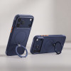 Tech-Protect MagAir Stand MagSafe CC Hülle für Apple iPhone 17 Pro / 18 Pro, Mattschwarz-Blau
