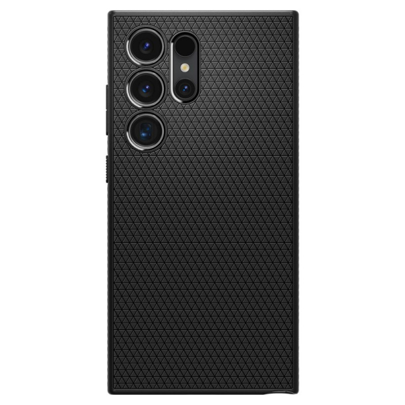 Spigen Liquid Air Hülle für Samsung Galaxy S24 Ultra, Mattschwarz