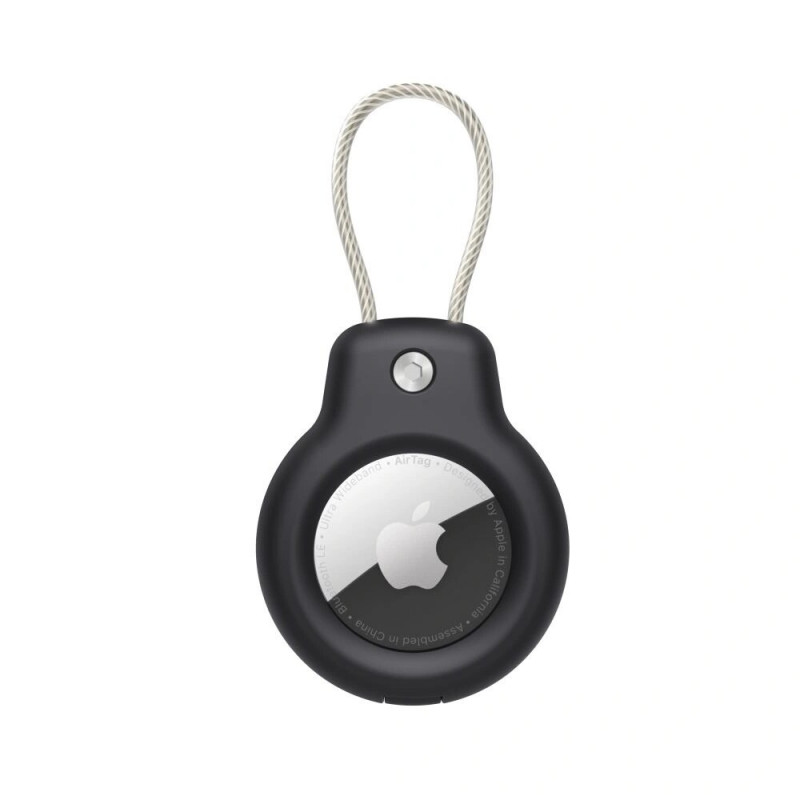 Tech-Protect Rough Vein Hülle für Apple AirTag, Schwarz (2 Stk.)