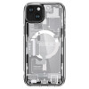 Spigen Ultra Hybrid Mag Hülle mit MagSafe für Apple iPhone 15 Plus / 14 Plus, Zero One, Weiß