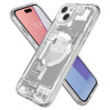 Spigen Ultra Hybrid Mag Hülle mit MagSafe für Apple iPhone 15 Plus / 14 Plus, Zero One, Weiß