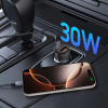 Tech-Protect CC03 2-Port Kfz-Ladegerät USB-A / USB-C, PD 30W / QC 3.0, Schwarz