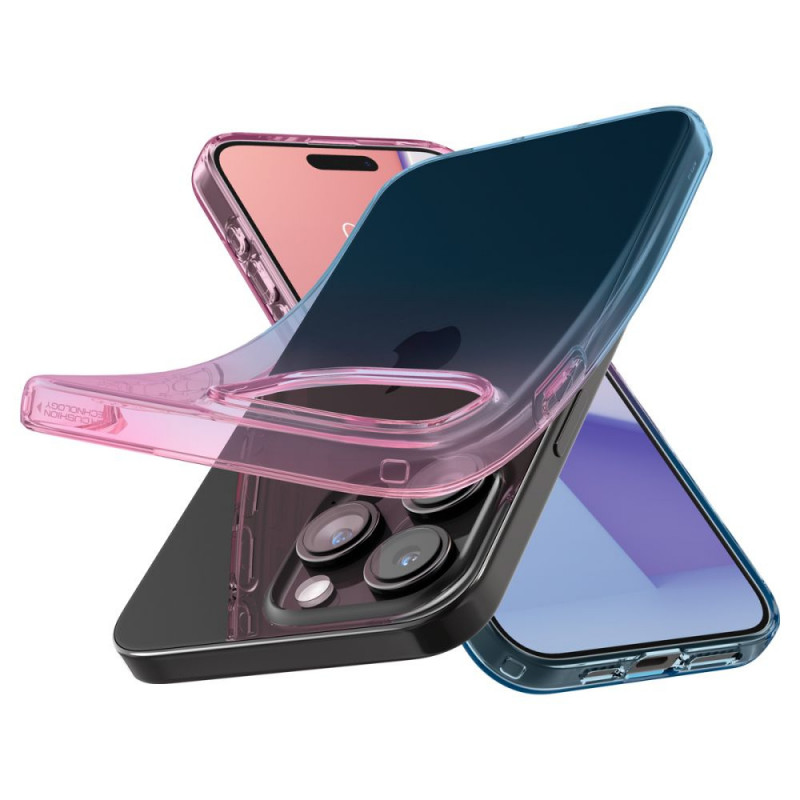 Spigen Liquid Crystal Hülle für Apple iPhone 15 Pro, Gradation Pink