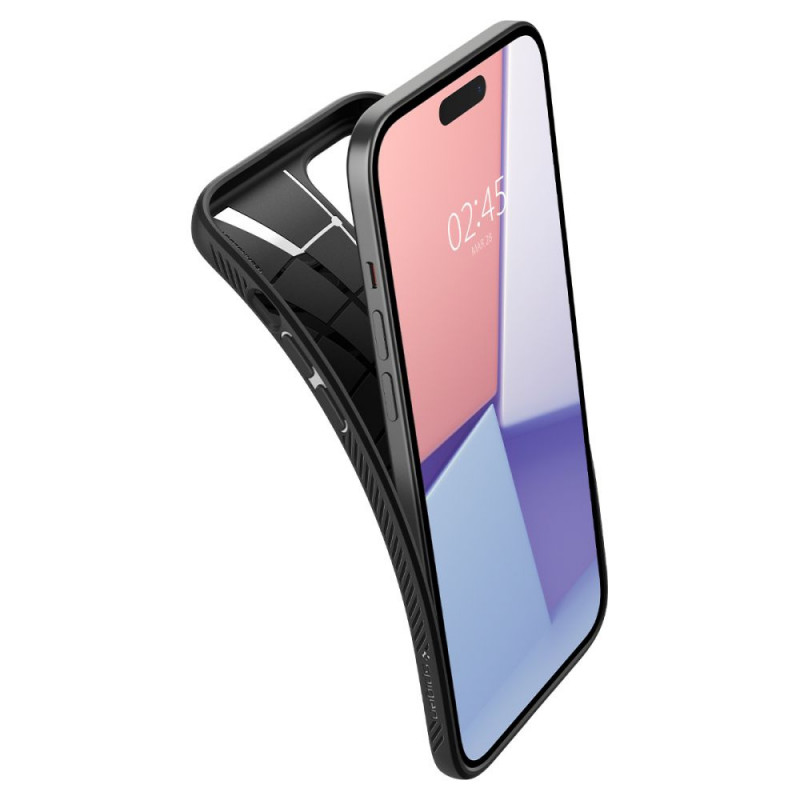Spigen Liquid Air Hülle für Apple iPhone 15 Plus / 14 Plus, Mattschwarz