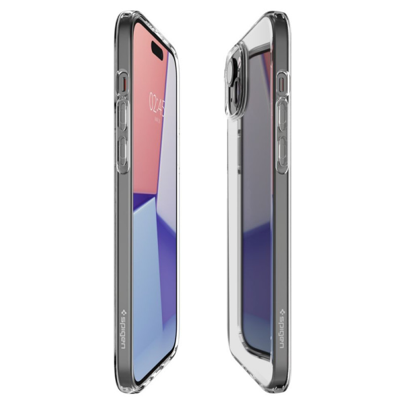 Spigen Liquid Crystal Hülle für Apple iPhone 15 Plus / 14 Plus, Crystal Clear