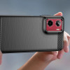 Tech-Protect TPUCarbon Hülle für Motorola Moto G05 / E15, Schwarz