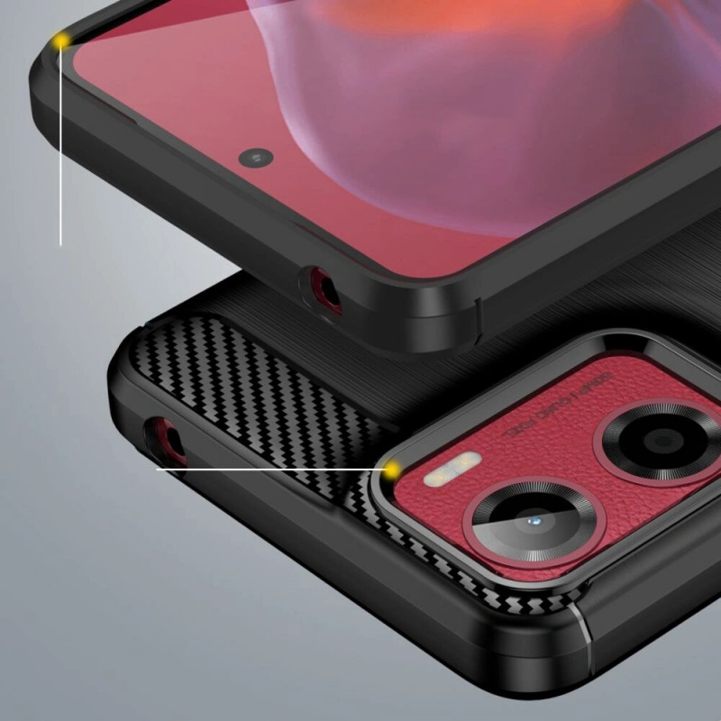 Tech-Protect TPUCarbon Hülle für Motorola Moto G05 / E15, Schwarz