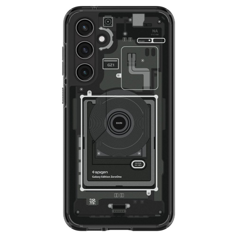Spigen Ultra Hybrid Hülle für Samsung Galaxy S23 FE, Zero One, dunkelgrau