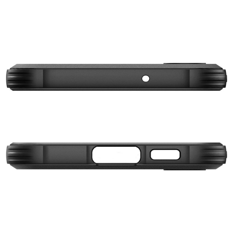 Spigen Rugged Armor Hülle für Samsung Galaxy S23, Mattschwarz