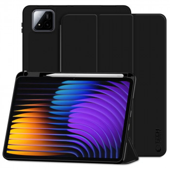 Tech-Protect SmartCase Pen Tablet-Hülle für Xiaomi Pad 8 / 8 Pro / 7 / 7 Pro, Schwarz