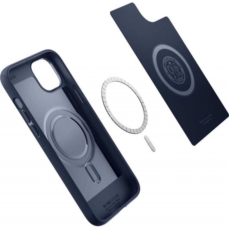 Spigen Mag Armor (ACS04919) Hülle für Apple iPhone 14 Plus / 15 Plus, Navy Blue