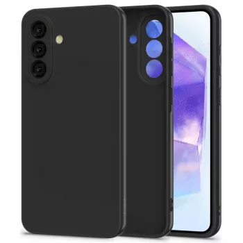 Tech-Protect Icon Silikon-Hülle für Samsung Galaxy A56 5G, Schwarz