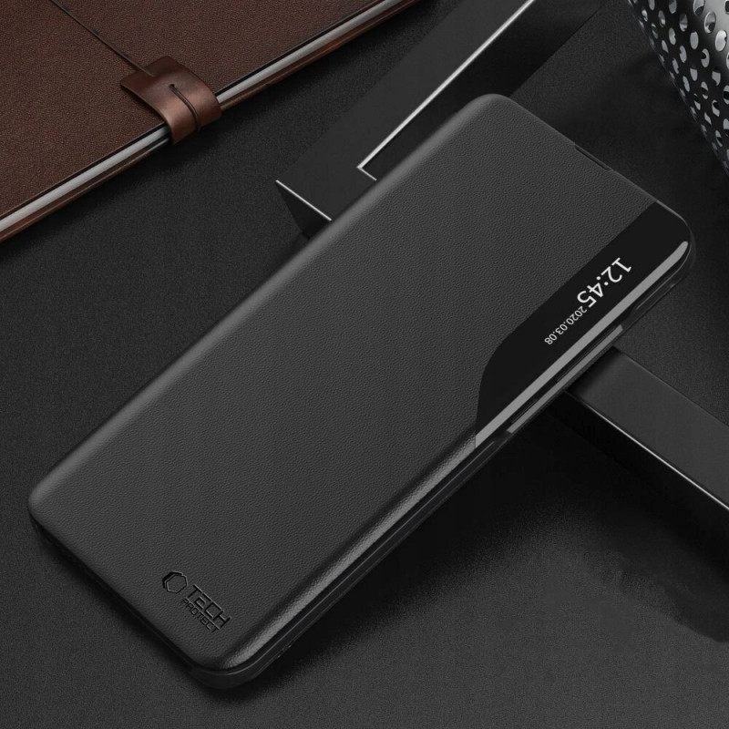 Tech-Protect Smart View Hülle für Xiaomi Redmi 12, Schwarz