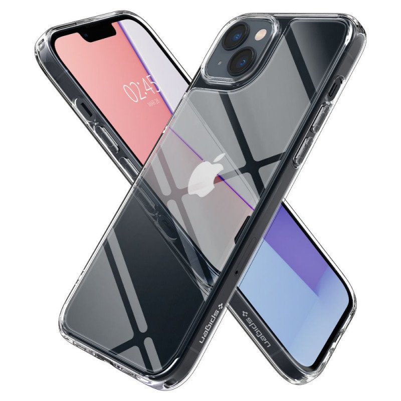 Spigen Quartz Hybrid (ACS04906) Hülle für Apple iPhone 14 Plus / 15 Plus, Crystal Clear