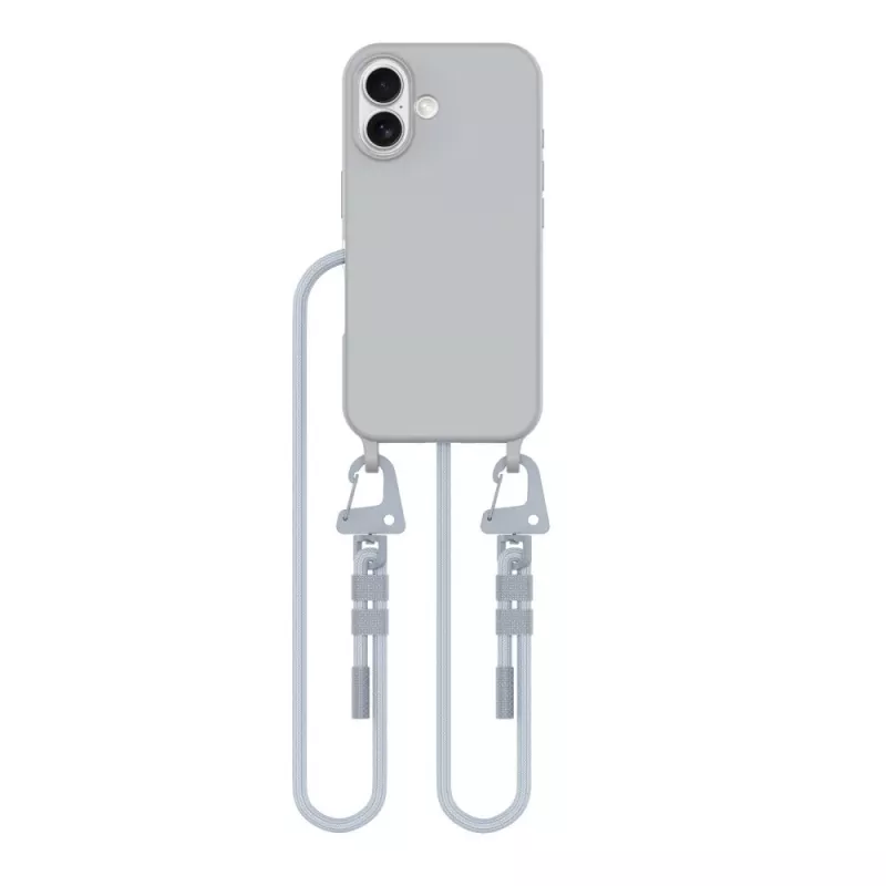 Tech-Protect MagNecklace 26328-0 MagSafe Hülle für Apple iPhone 16, Grau