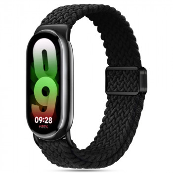 Tech-Protect Nylonmag Armband für Xiaomi Smart Band 8 / 9 / NFC, Schwarz