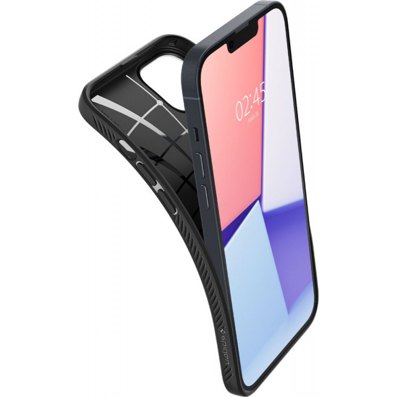 Spigen Liquid Air Apple iPhone 14 Plus / 15 Plus Hülle, Mattschwarz