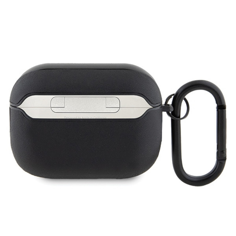 Mercedes-AMG AMAP2SLWK Leather Big Logo Hülle für Apple AirPods Pro 2 (2022/2023), schwarz, weißes Logo