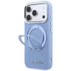 Karl Lagerfeld Ring Stand 360 Saffiano Classic Logo MagSafe Hülle für Apple iPhone 18 Pro Max / 17 Pro Max, hellblau (KF003176)