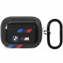 BMW BMAP222SOTK Tricolor Stripes Hülle für Apple AirPods Pro 2nd gen, schwarz