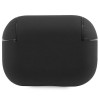 BMW BMAP2SSLBK Signature Hülle für Apple AirPods Pro 2 (2022/2023), schwarz, echtes Leder, silbernes Logo
